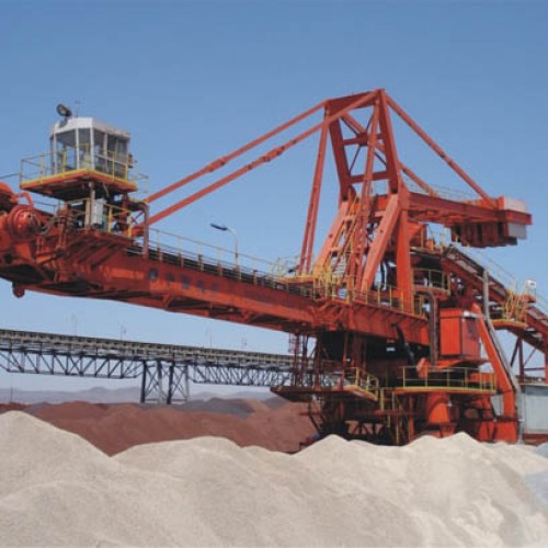 Cantilever bucket-wheel stacker & reclaimer